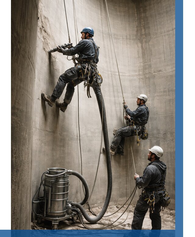 Зачистка силосов в Сальске от 4576 р. Договор и смета ВЫСОТНИК-Слс