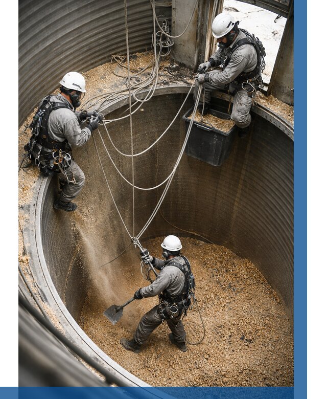 Чистка зерновых бункеров в Сальске от 12202 р. | ВЫСОТНИК-Слс