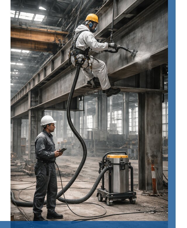 Обеспыливание конструкций в цехе в Сальске от 4271 р. | ВЫСОТНИК-Слс