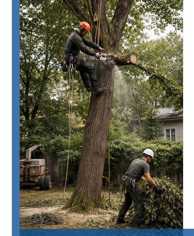 Кронирование деревьев в Сальске, безопасная высотная обрезка