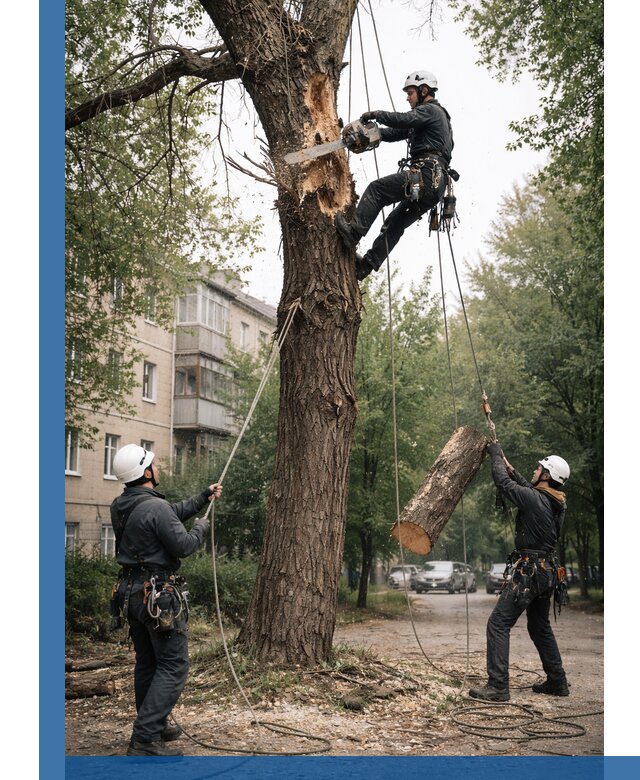 Срочное удаление аварийных деревьев в Сальске с гарантией безопасности
