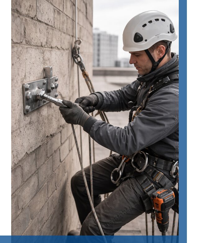 Установка анкерных точек в Сальске от 3559 р. | ВЫСОТНИК-Слс